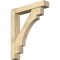 Ekena Millwork Merced Block Rough Sawn Bracket w/ Offset Brace, Douglas Fir, 6"W x 32"D x 38"H BKT0604X32X38MRC05RDF - alternate 1